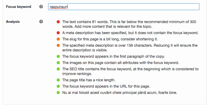 optimizare seo cu yoast