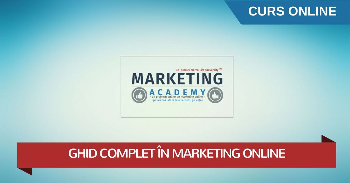 curs marketing online