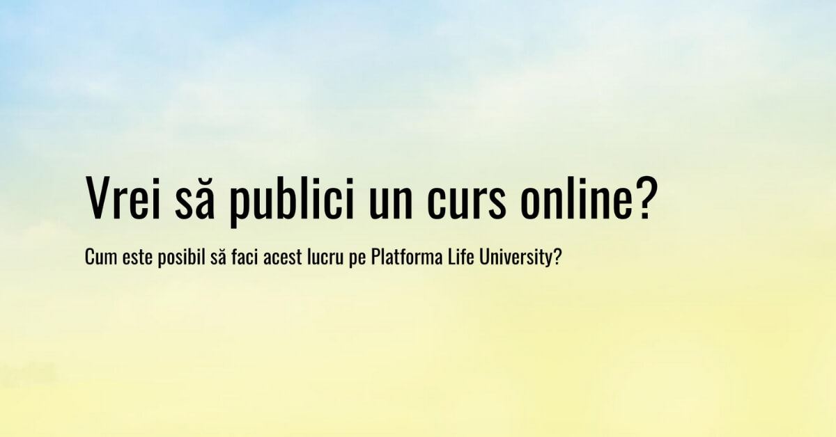 publicare articole pe platforma life university