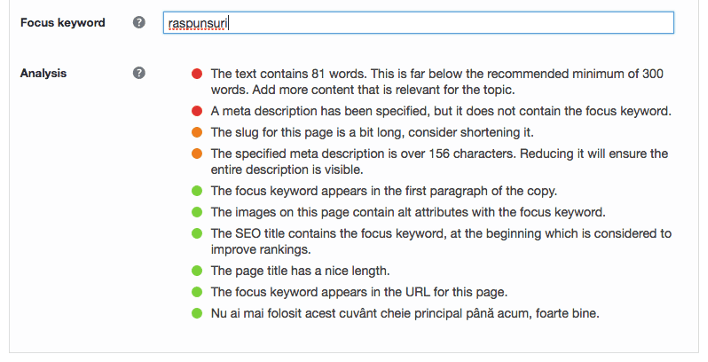 optimizare site seo folosind yoast