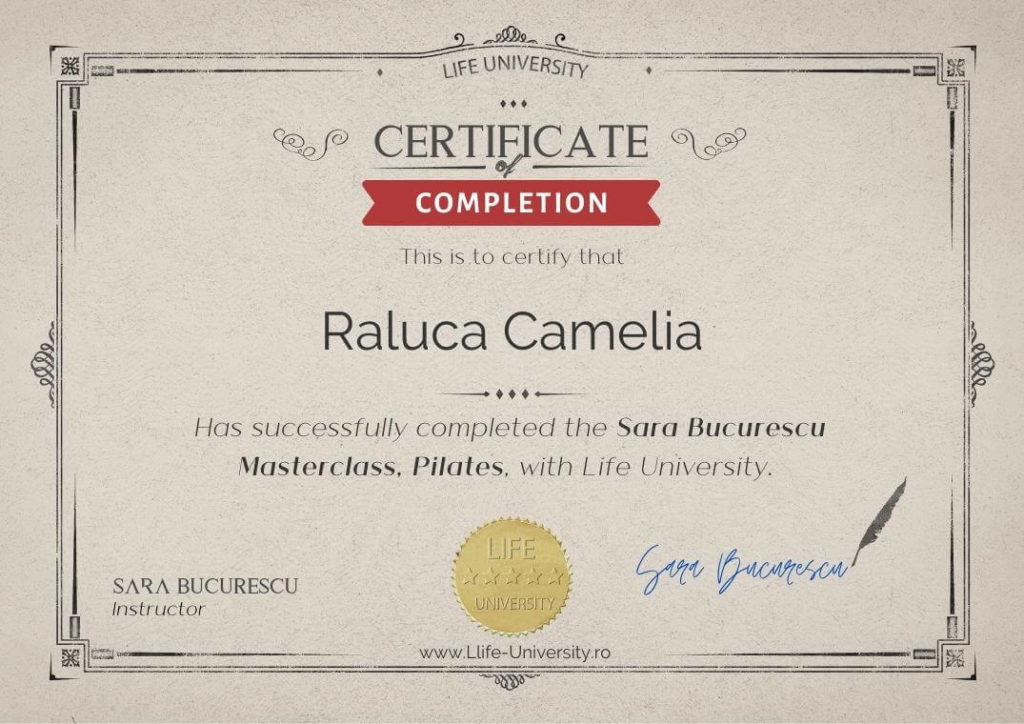 Certificare Pilates