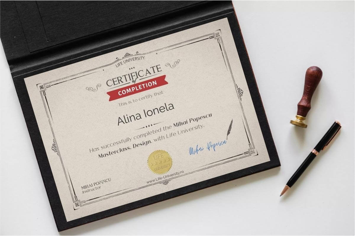 Certificare curs design