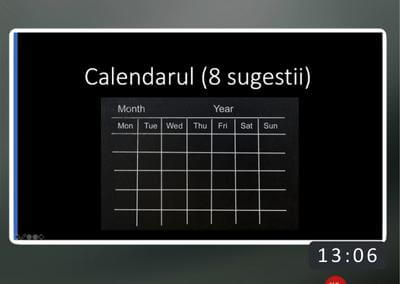 Cum planifici calendarul