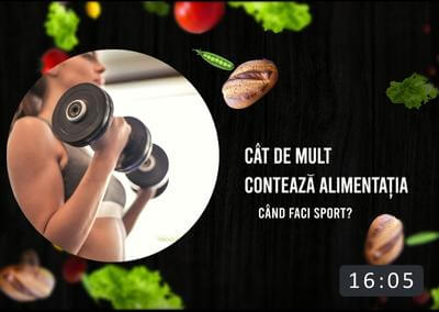 Cat de mult conteaza alimentatia cand faci sport