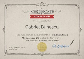 curs dj certificat participare