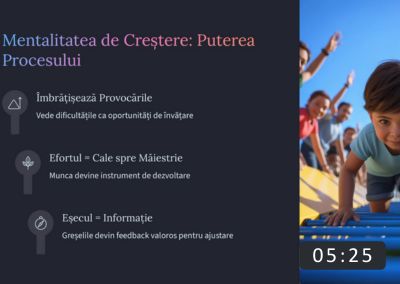 Lecție despre construirea stimei de sine reale la copii.