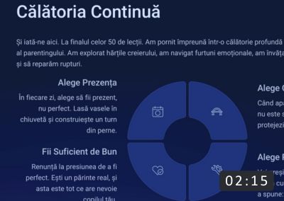 Mesaj final al Lorenei Anastasiu pentru părinți.